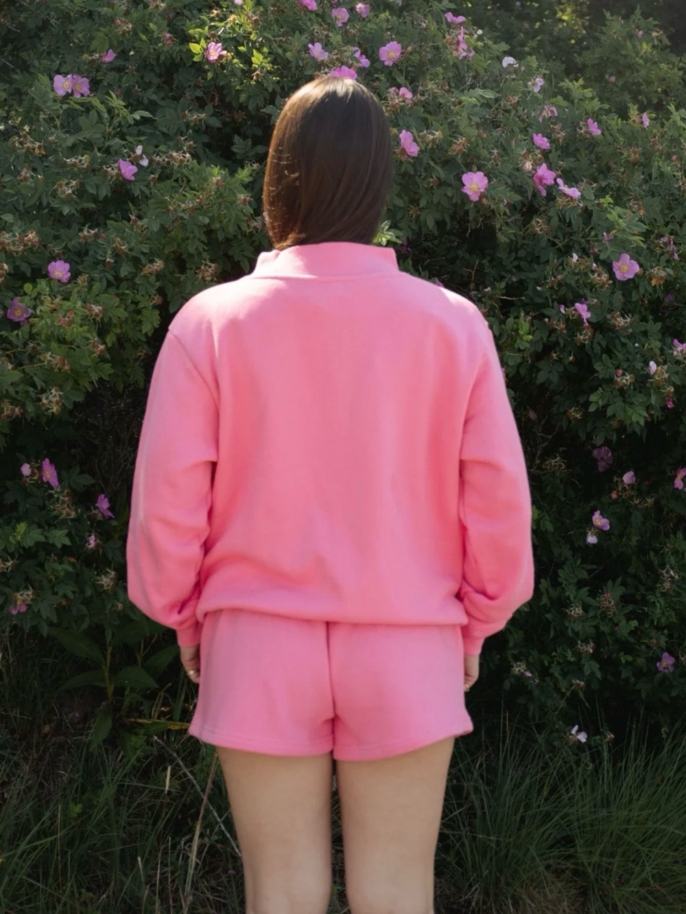 PARKE x Maggie & Emma Heritage Varsity Mockneck Bloom Sunset Floral L/XL - Picture 3 of 8